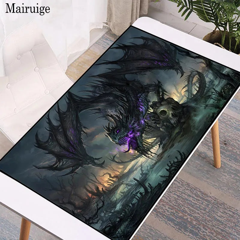 40*80 Large Gaming Mouse Pad Dragon Computer Mousepad Desktop Keyboard Mat Cushion Office Home XXL Lockedge Gaming Accessories