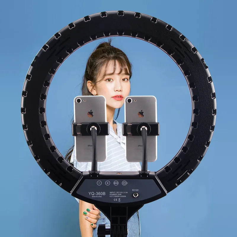 14" LED Ring Light Photographic Selfie Ring Lighting with Stand for Smartphone Youtube Makeup Video Studio Tripod Ring Light