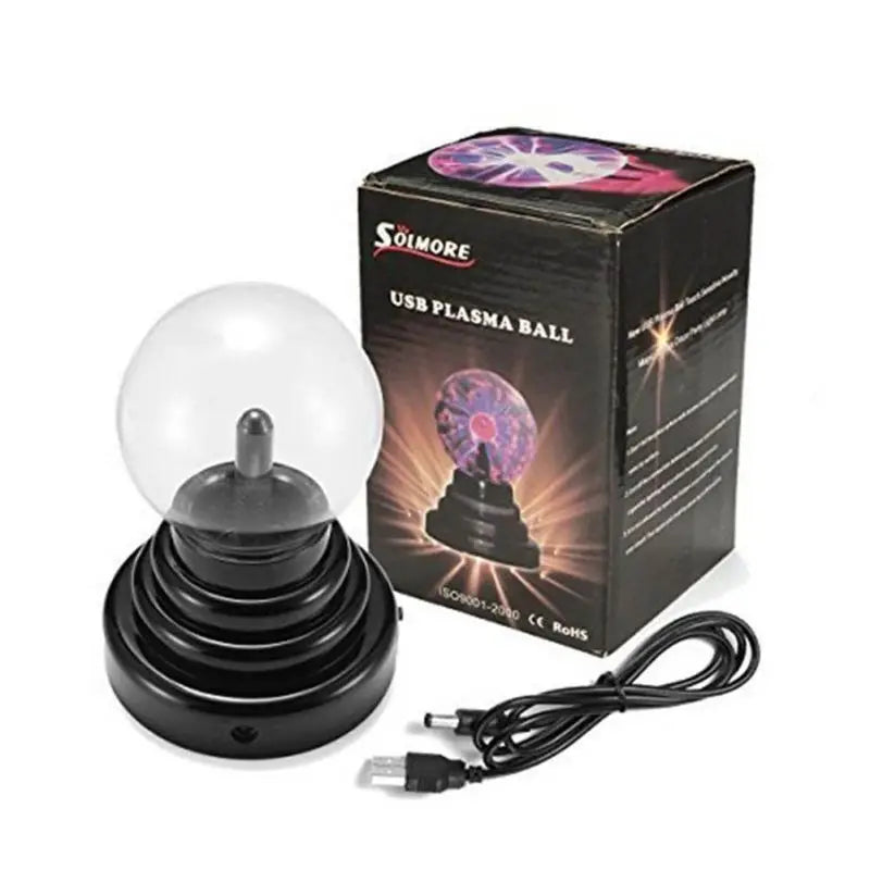 3 Inch Hot Magic Plasma Ball Retro Light Kids Room Decor Gift Box Lightning Light Lava Lamp Christmas Party Decor Cristal Lamp