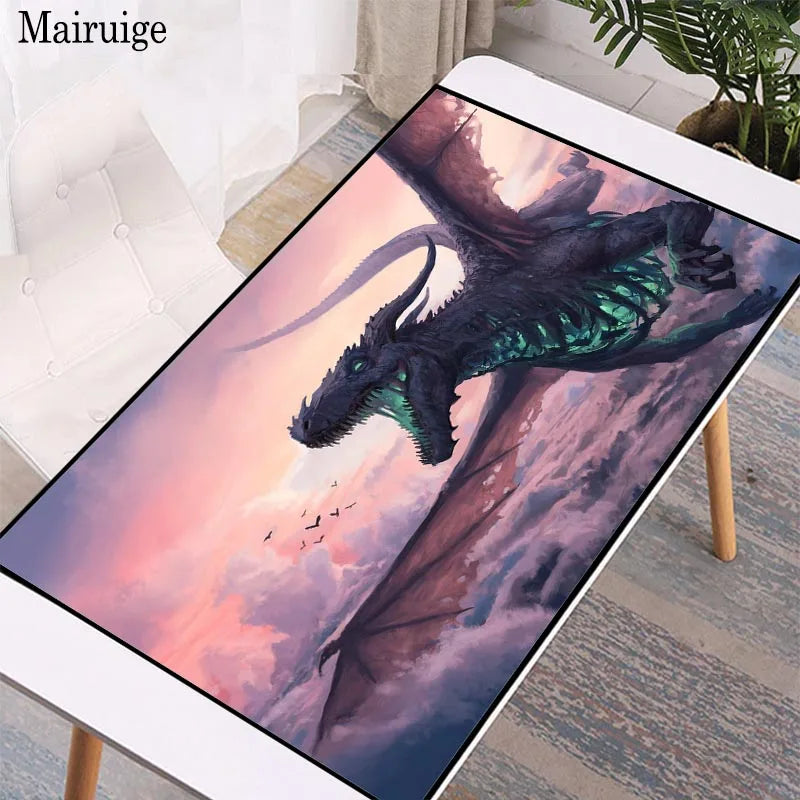 40*80 Large Gaming Mouse Pad Dragon Computer Mousepad Desktop Keyboard Mat Cushion Office Home XXL Lockedge Gaming Accessories