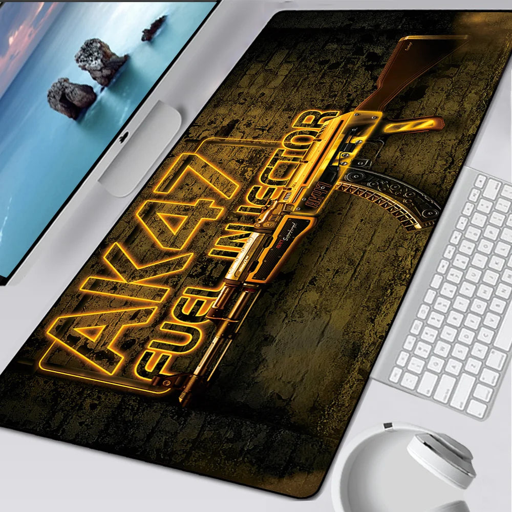 CSGO Large Gaming Mouse Pad AWP Computer Gamer Anti-slip Mousepad CS GO Mice Keyboard Desk Protector Rubber Desk Play Mat Pad XL