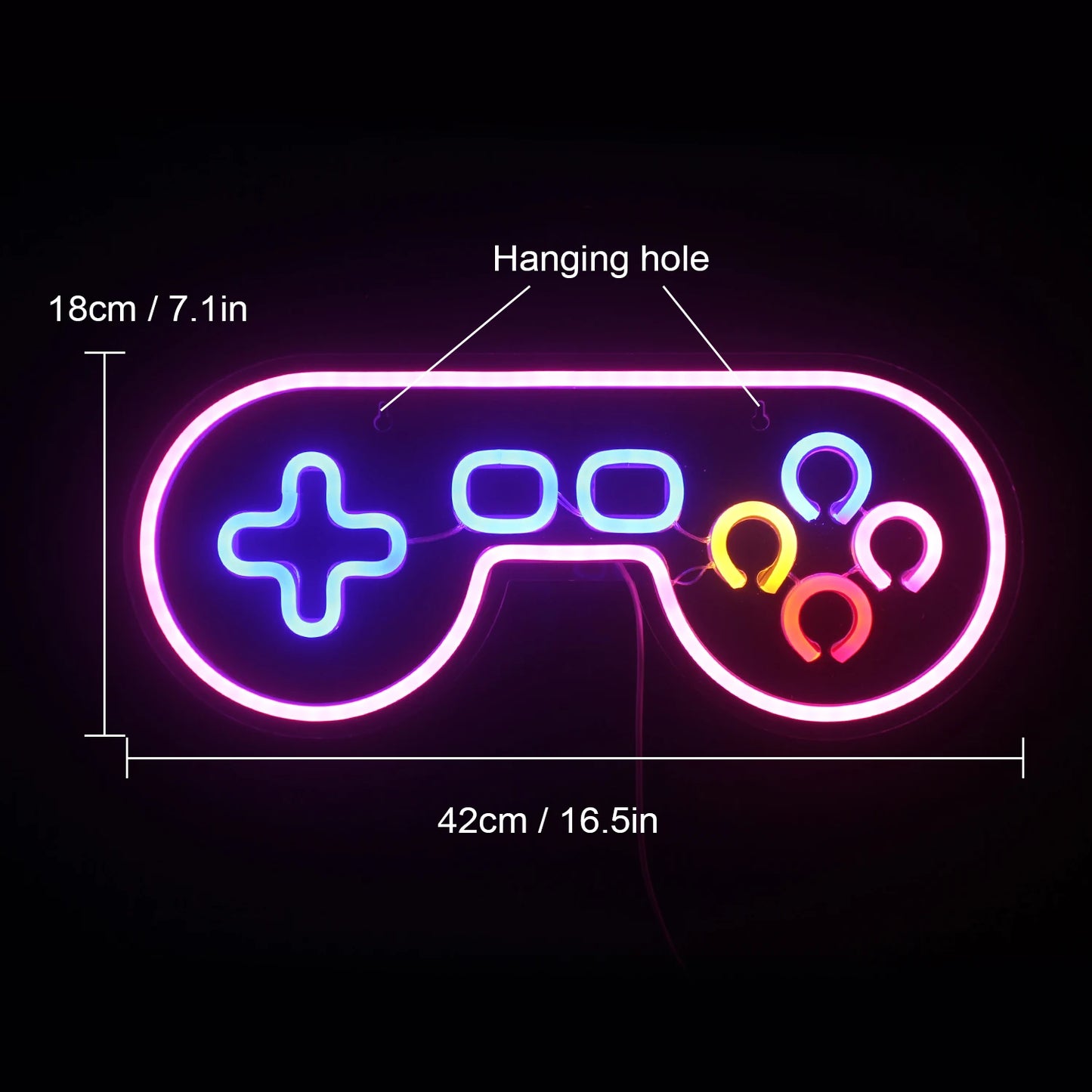 Game Led Neon Light Sign Wall Hanging Man Cave Game Room Decor Aesthetic Children's Room Studio Light Acrylic Gaming Decoration