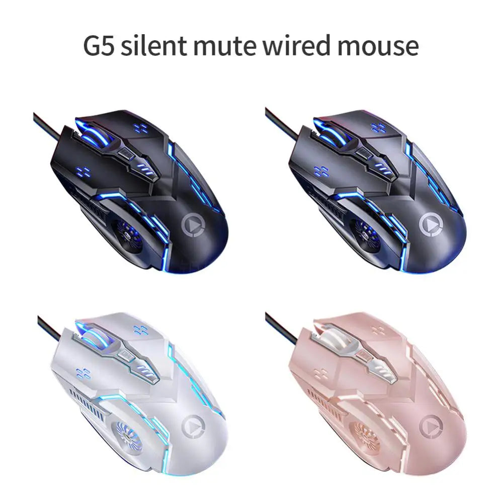 RYRA Wired Mouse Gaming Mouse 6D 4-Speed DPI RGB Gaming Mouse for Computer Laptop Gaming Mouse Silent Mouse