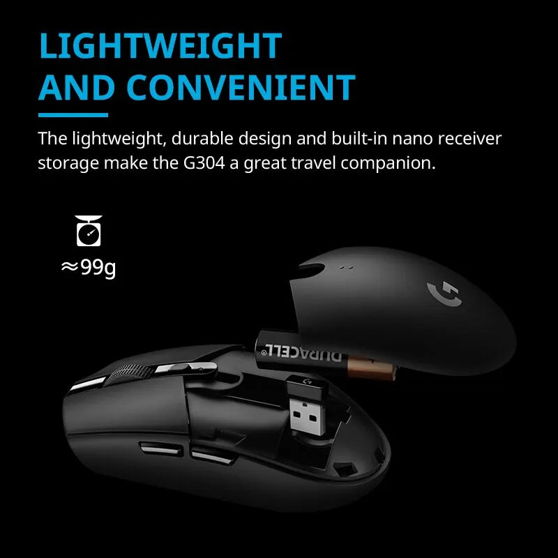 Logitech G304 Lightspeed Wireless Gaming Mouse 6 Programmable Buttons 12000DPI Battery Usb Stock RGB Wireless Mouse