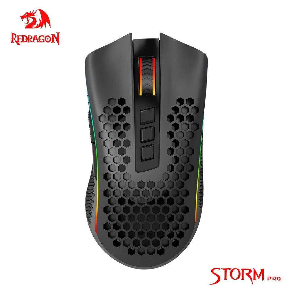 REDRAGON Storm Pro M808-KS RGB USB 2.4G Wireless Gaming Mouse 16000 DPI Programmable Ergonomic for Computer Gamer Mice Laptop PC