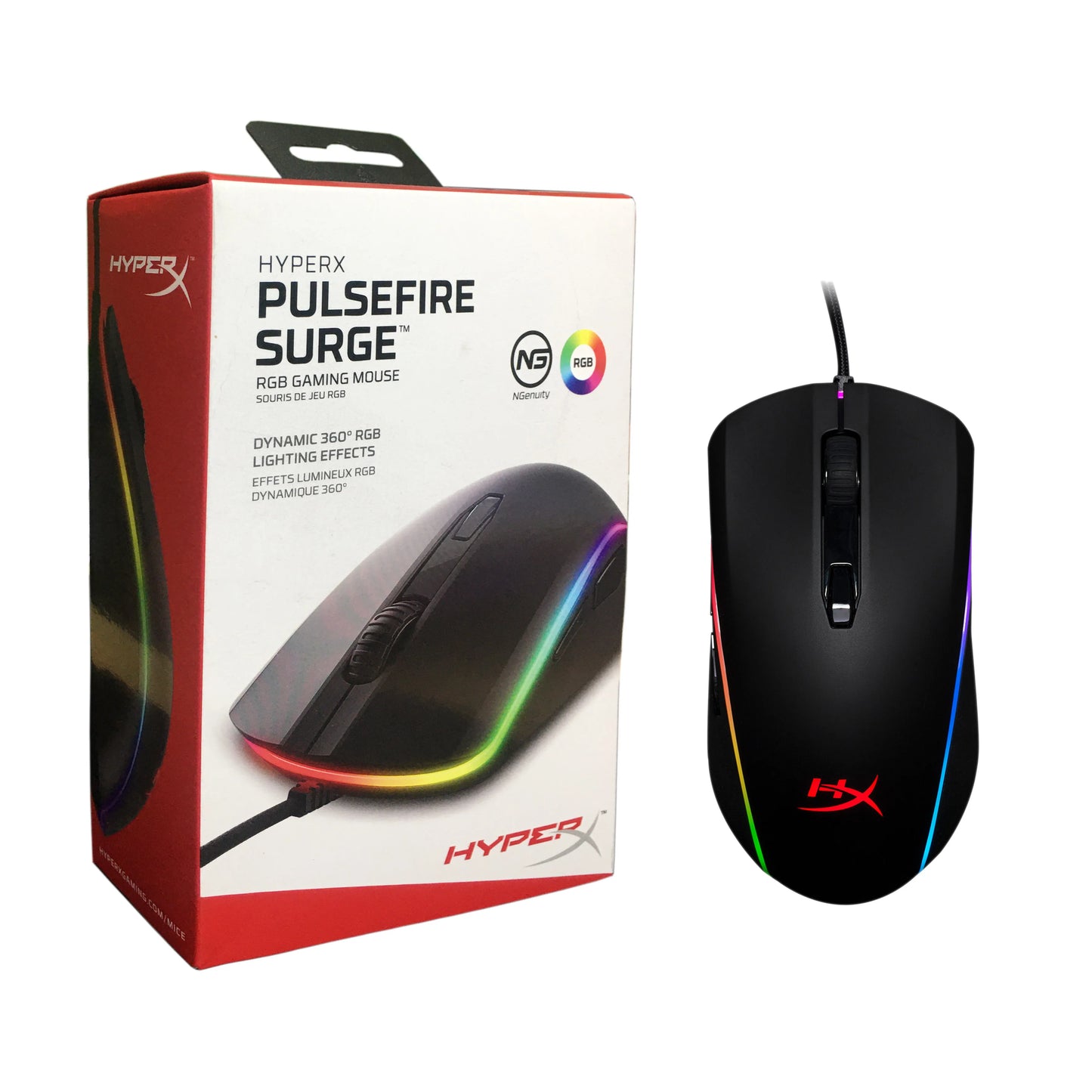 HyperX Pulsefire Surge High Precision Professional Gaming Mouse 360 Degree RGB Light Effect Electric Player Mice