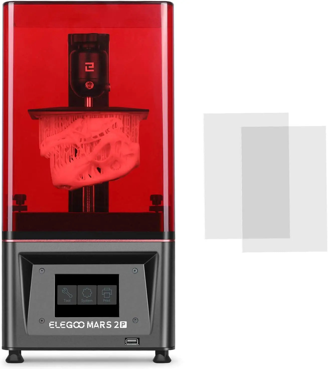 2023 ELEGOO Resin 3D Printer Mars 2 Pro Mono MSLA 3D Printer UV Photography LCD Resin 3D Printer with 6.1 Inch 2K Monochrome